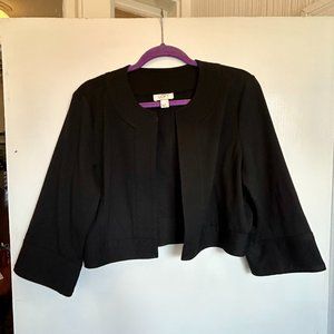 Ann Taylor Loft Black Cropped Jacket - Size 12